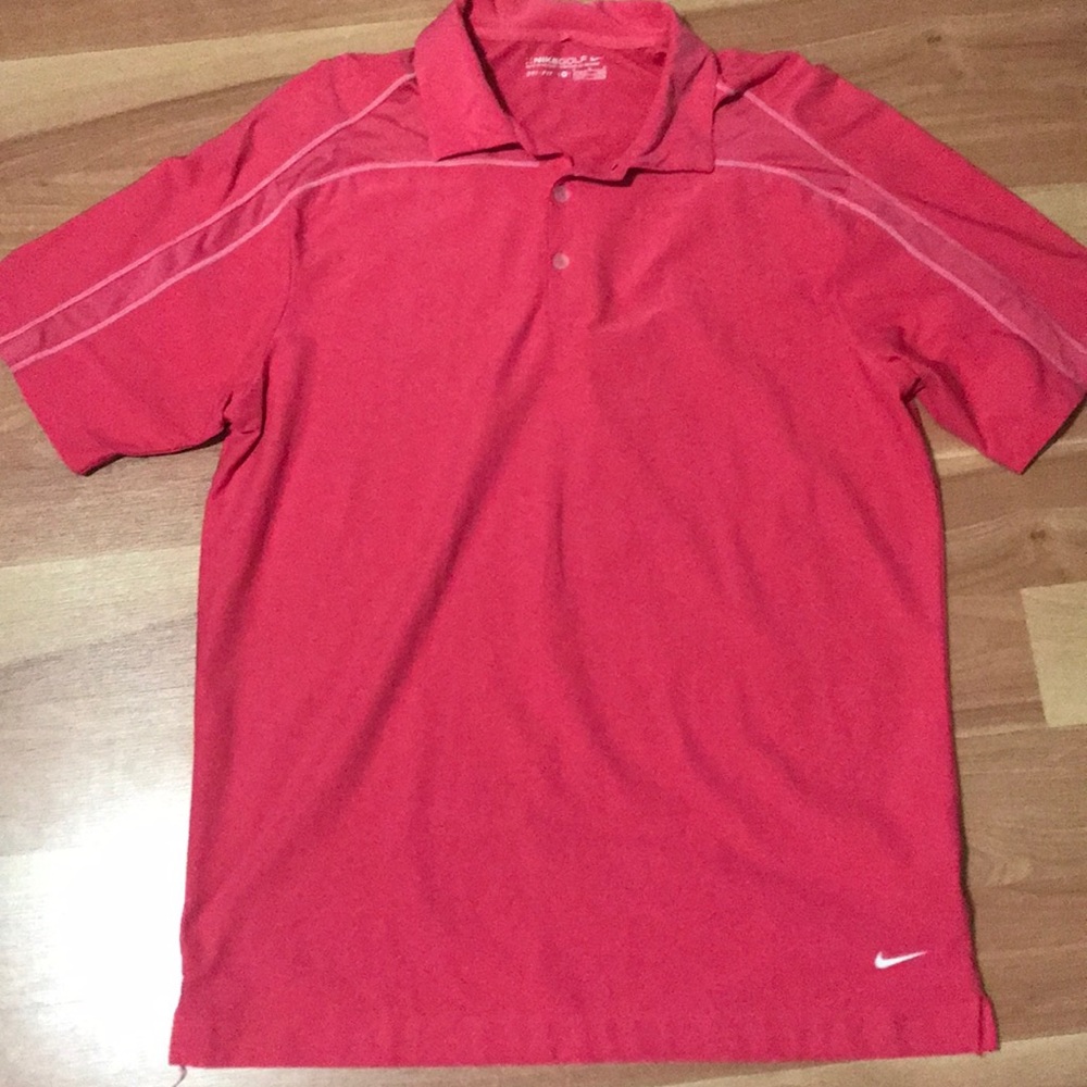 Nike Golf Shirt, Med, coral, excellent condition